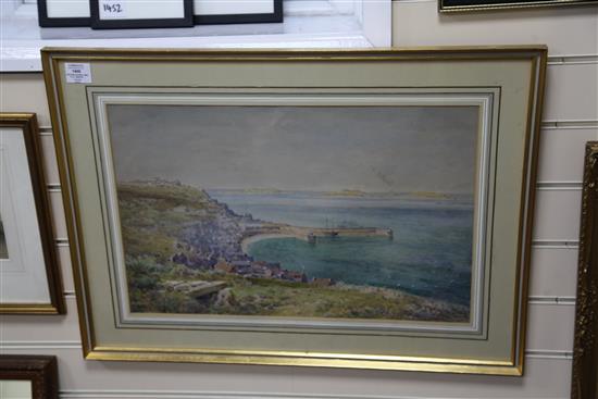 Arthur Suker (1859-?) St Marys, Scilly Isles, 15 x 23.5in.